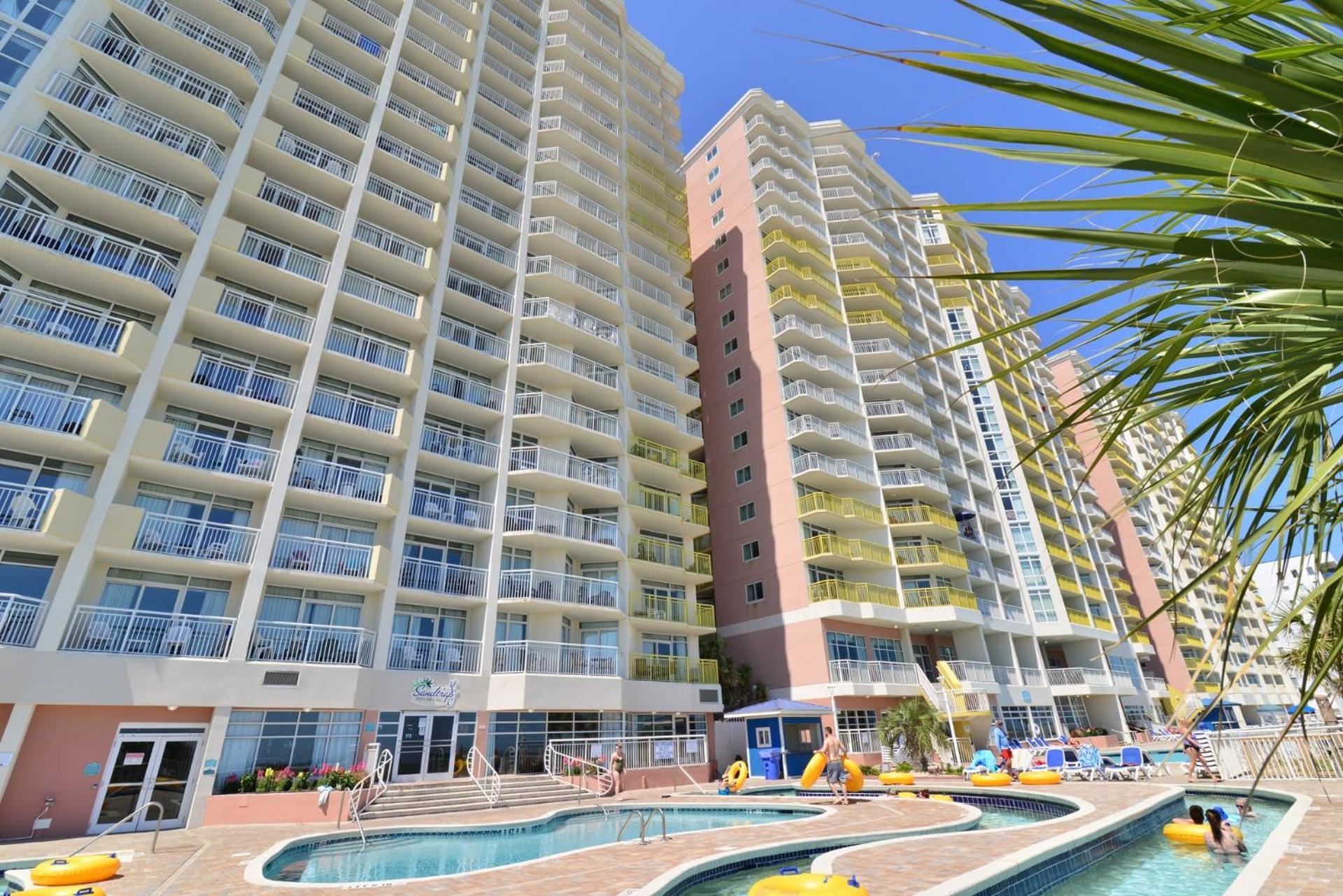 Oceanfront Top Location Modern Resort Lazy River Huge Pool Oasis Myrtle Beach Exterior photo
